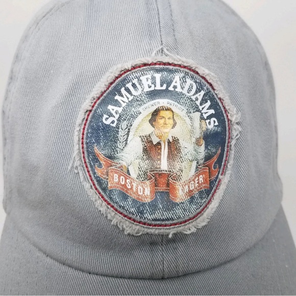 SAMUEL ADAMS Boston Lager cap Hat Distressed Gray 30 Years Independence One Size - Picture 6 of 8